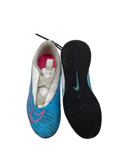 Used Nike PHANTOM GX TURF SOCCER CLEAT Soccer Turf Shoes Royal Blue Junior 05