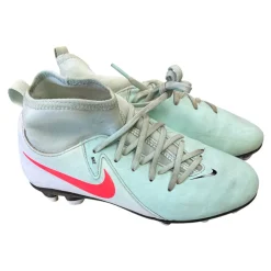 Used Nike PHANTOM LUNA Soccer Cleats Sky Blue Junior 03.5