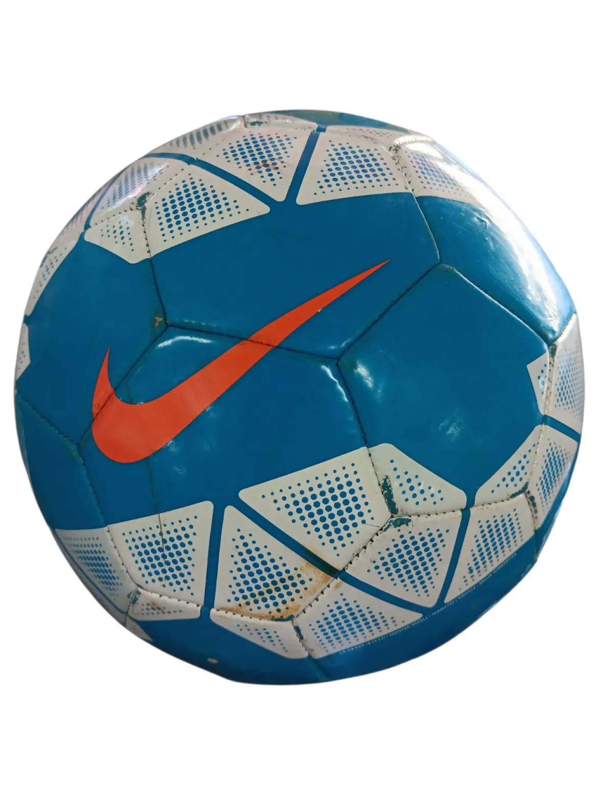 Used Nike PITCH All Size Soccer Ball Royal Blue 4