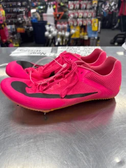 Used Nike RIVAL SPRINT Track & Field Cleats Adult Pink Senior 9.5