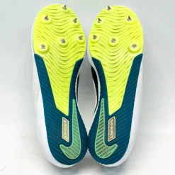 Used Nike RIVAL SPRINT Track & Field Cleats Adult White Senior 12