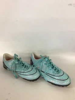 Used Nike Soccer Indoor Shoes Royal Blue Junior 04