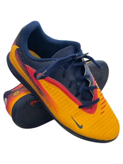 Used Nike Soccer Indoor Shoes Orange Junior 04