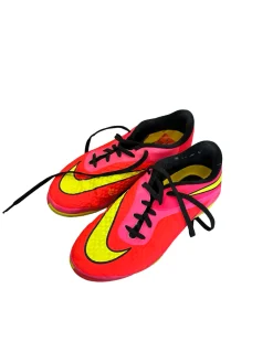 Used Nike Soccer Indoor Shoes Red Junior 04