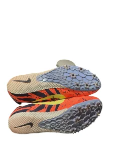 Used Nike Track & Field Cleats Adult Orange Senior 10