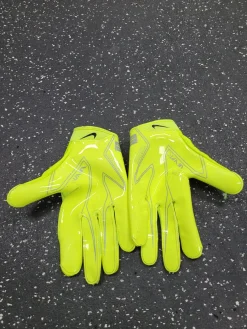 Used Nike VAPOR JET 9.0 FB Gloves Neon Green MD
