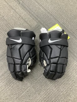 Used Nike VAPOR Lacrosse Gloves Mens Black SM