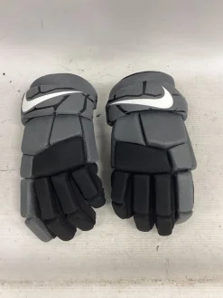 Used Nike VAPOR LT Lacrosse Gloves Junior Grey LG