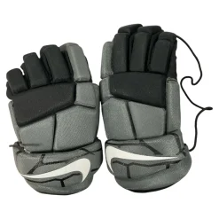 Used Nike VAPOR LT Lacrosse Gloves youth Grey MD