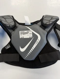 Used Nike VAPOR LT Lacrosse Shoulder Pads Grey SM