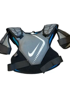 Used Nike VAPOR LT Lacrosse Shoulder Pads Grey LG