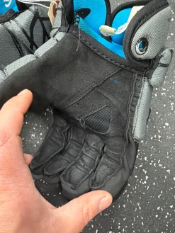 Used Nike VAPOR LT YOUTH Lacrosse Gloves Junior Grey MD
