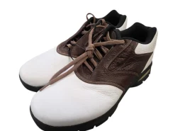 Used Nike WAVERLY Mens Golf Shoes White Senior 8.5