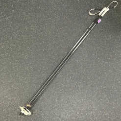 Used NORDIC GLASS Mens XC Ski Poles Black 145 cm / 57 in