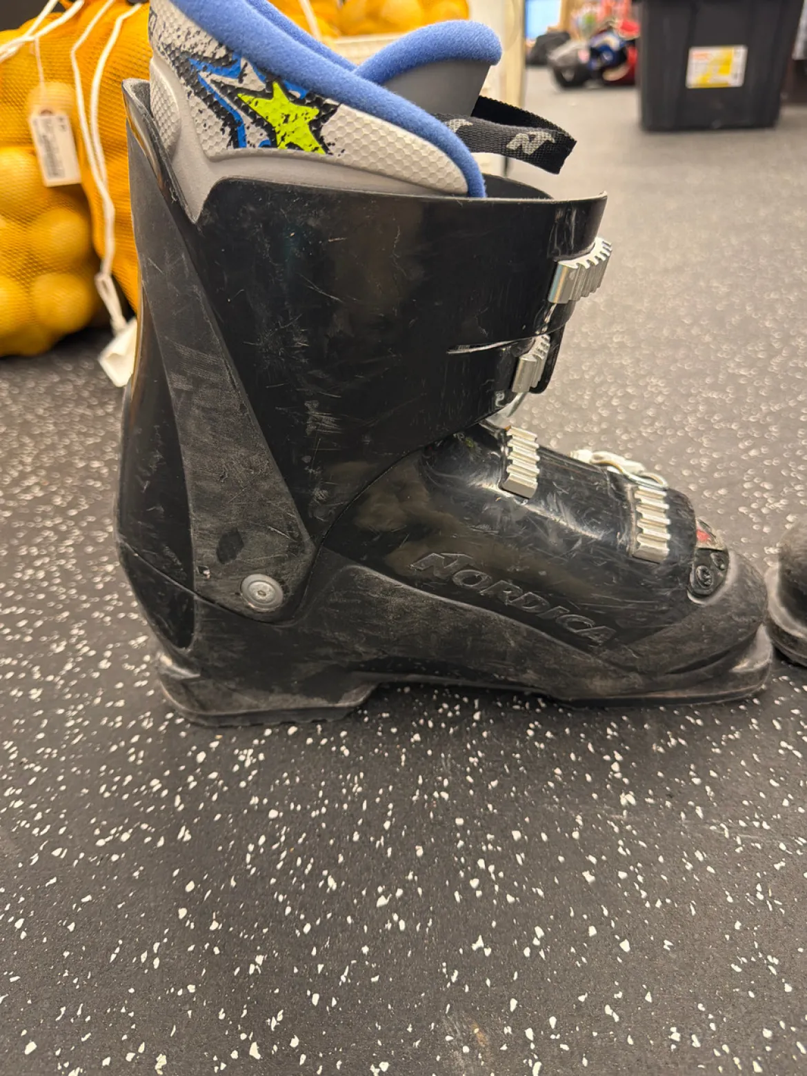 Used Nordica CP TJ Boys DH Ski Boot Black 250 MP - M07 - W08