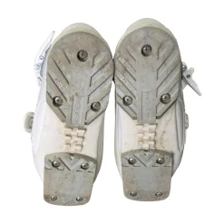 Used Nordica FIVE ARROW TEAM 2 JR 18.5 SKI BOOTS Girls DH Ski Boot White 185 MP - Y12