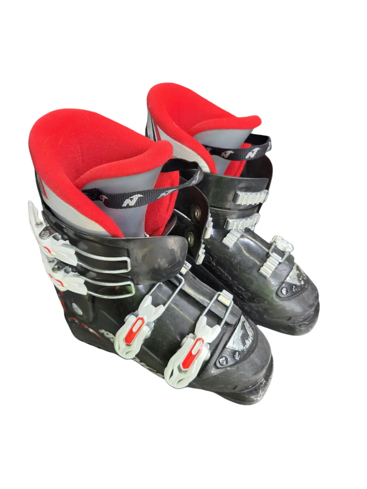 Used Nordica GP TJ SKI BOOTS Boys DH Ski Boot Black 230 MP - J05 - W06