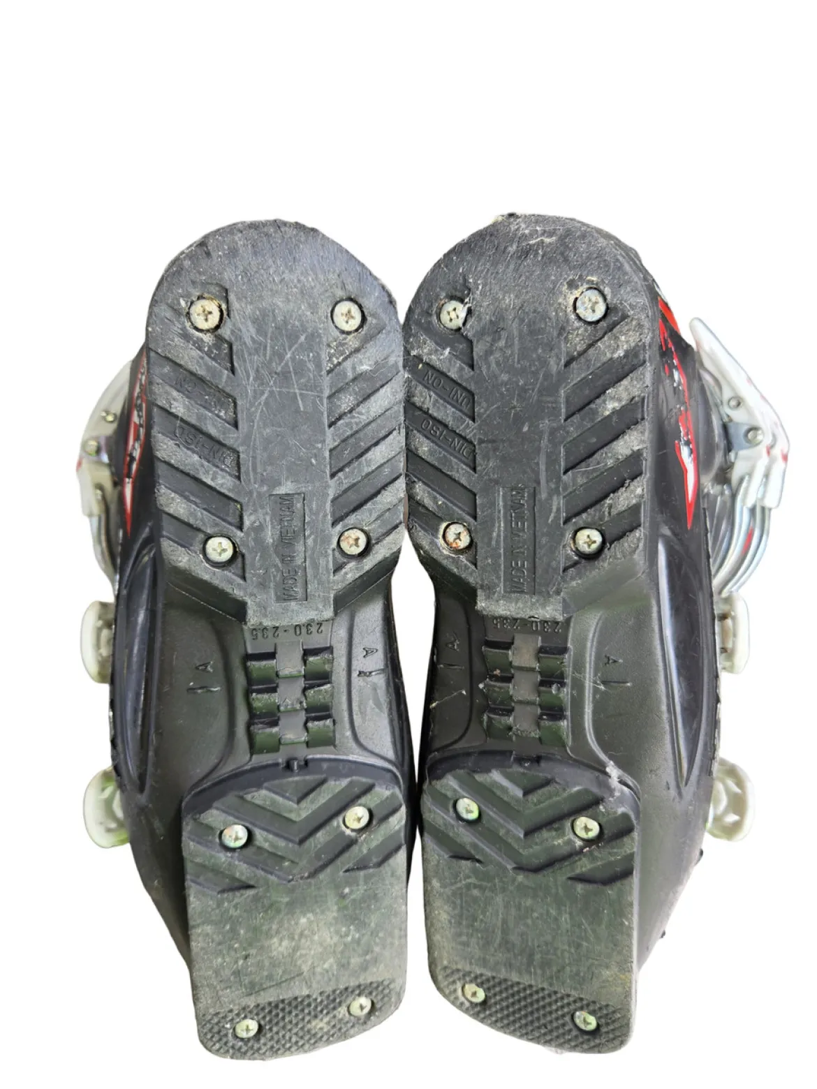 Used Nordica GP TJ SKI BOOTS Boys DH Ski Boot Black 230 MP - J05 - W06
