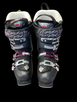 Used Nordica HELL AND BACK Girls DH Ski Boot Black 235 MP - J05.5 - W06.5