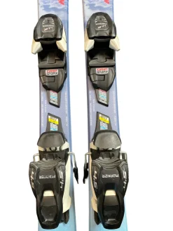 Used Nordica LITTLE BELLE Girls DH Ski/Binding Royal Blue 110 cm