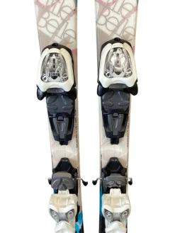 Used Nordica LITTLE BELLE Girls DH Ski/Binding Silver 110 cm