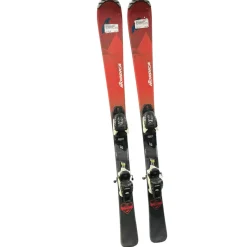 Used Nordica NAVIGATOR Boys DH Ski/Binding Red 120 cm