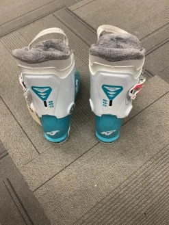Used Nordica SPEED MACHINE J 3 Girls DH Ski Boot White 215 MP - J03