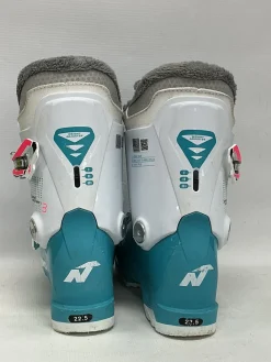 Used Nordica SPEED MACHINE 3 Girls DH Ski Boot Teal 225 MP - J04.5 - W5.5