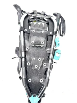 Used NOREAST SNOWSHOES W/ HIKING POLES Snowshoes Mens Teal 21"