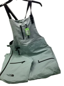 Used North Face Snow Bibs W Teal LG