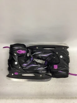 Used OBENSKY SPORTS SKATE ADJ 6-9 Womens Softboot Skate Black Adjustable