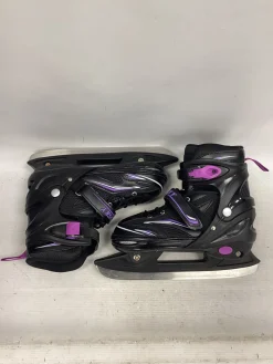 Used OBENSKY SPORTS SKATE ADJ 6-9 Womens Softboot Skate Black Adjustable