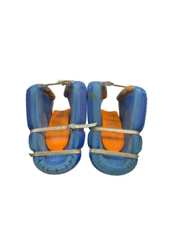 Used OBO YAHOO KICKERS MD FH Shin Guards Royal Blue 6