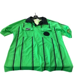 Used Official Sports REF SOCCER SHIRT Soccer Top Adt Green LG