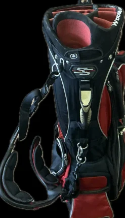Used Ogio VISION Mens Stand Bag Black And Red