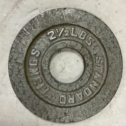 Used Olympic Plate Silver 2.5 lb