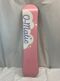 Used O-MATIC SNOWBOARDING Girls Snowboard Only Pink 125 cm