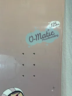 Used O-MATIC SNOWBOARDING Girls Snowboard Only Pink 125 cm