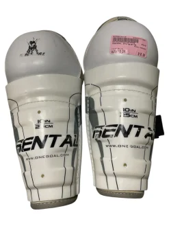 Used ONEGOAL Junior Shin Guards White 10"