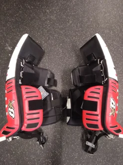 Used OPTIK 9.0 Goalie Leg Pads Inter White 27