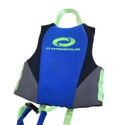Used ORAGEOUS Child PFD Black Child 30-50