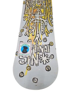 Used ORIGINAL SIN REJOICE Boys Snowboard Only White 140 cm