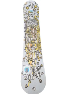 Used ORIGINAL SIN REJOICE Boys Snowboard Only White 140 cm