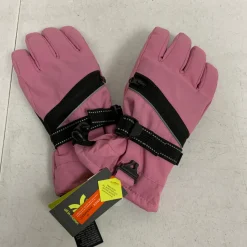 Used Outerwear Girls Gloves Pink Junior