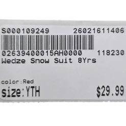 Used Outerwear Thermal Y Red Youth K8