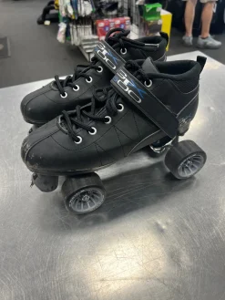 Used PACER GTX500 Senior Roller Quad Skates Black Senior 8