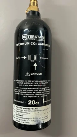 Used Paintball CO2 Cartridge 20oz