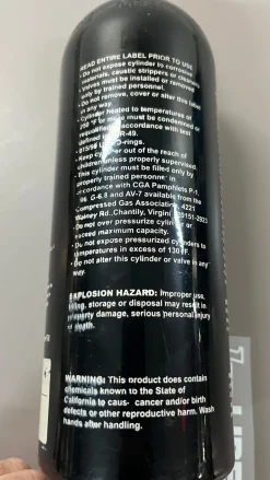Used Paintball CO2 Cartridge 20oz