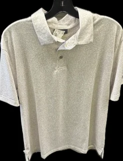 Used Pga PGA S.S. Golf Shirt M Tan XL