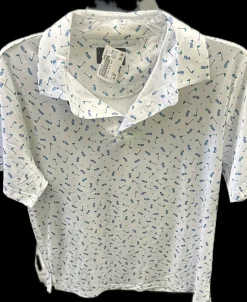 Used Pga PGA S.S. Golf Shirt M White SM